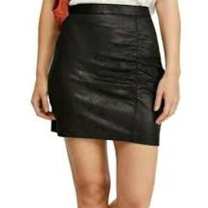 Free People Black Mini Skirt